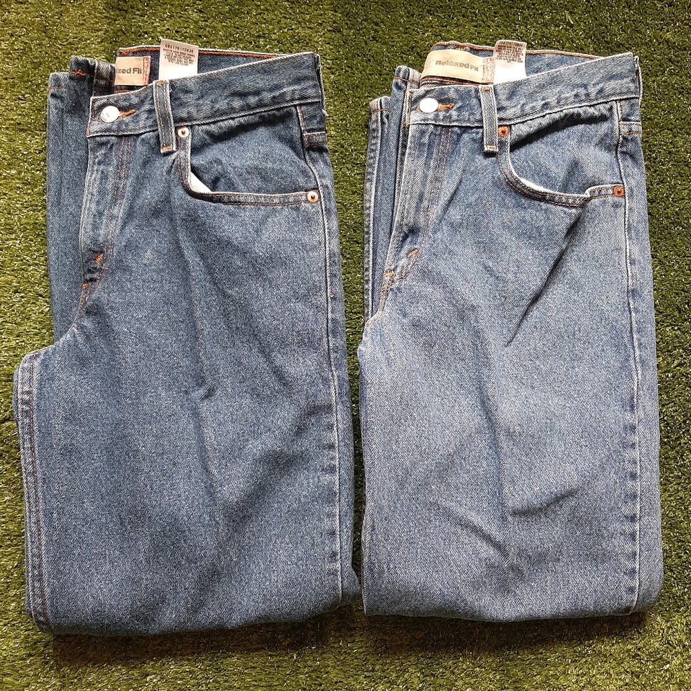 Lot of 2 Womens Levi's Jeans 550s Relaxed Fit Size 29 Waist